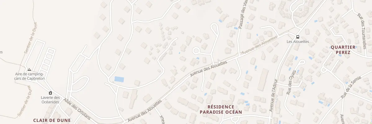 Plan du 10 All des Merles à Capbreton