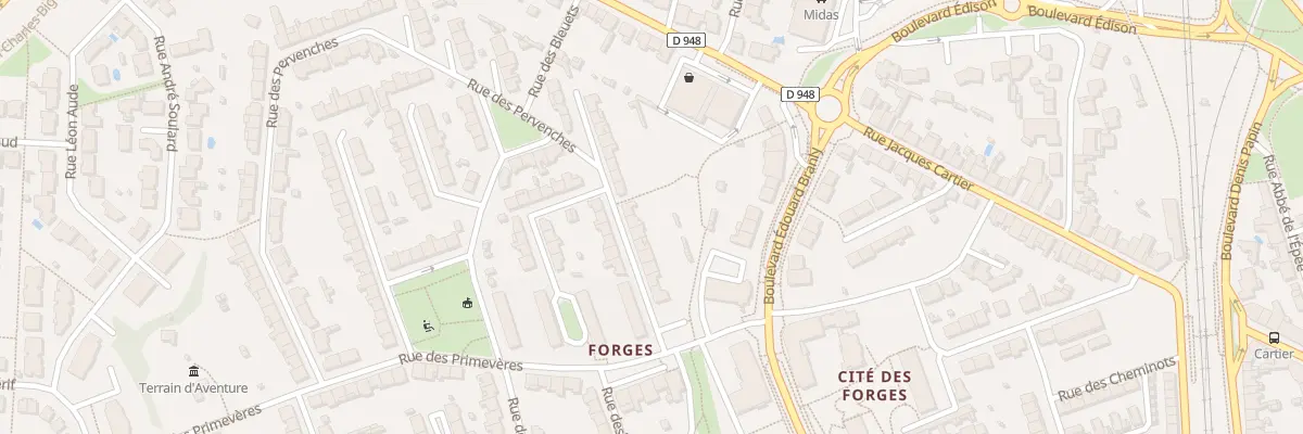 Plan du 20 Rue des Pervenches à La Roche-sur-Yon