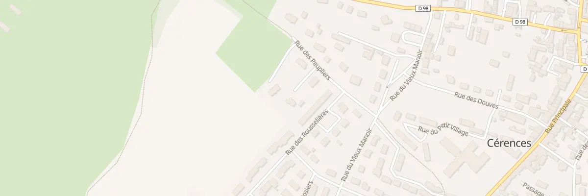 Plan du 27 Rue du Bec d’Oiseau à Cérences