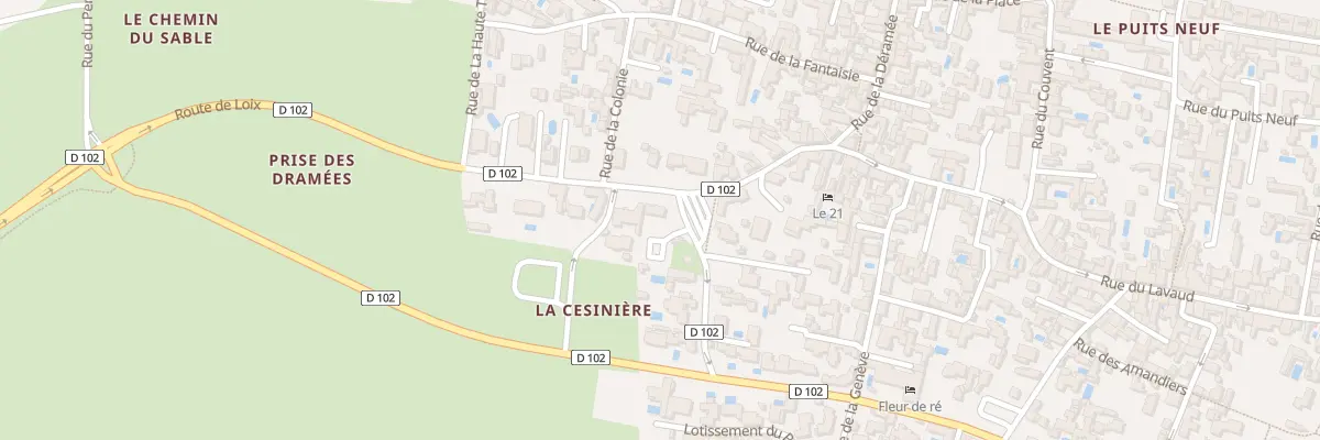 Plan du 41 Rue de la Violette à Loix