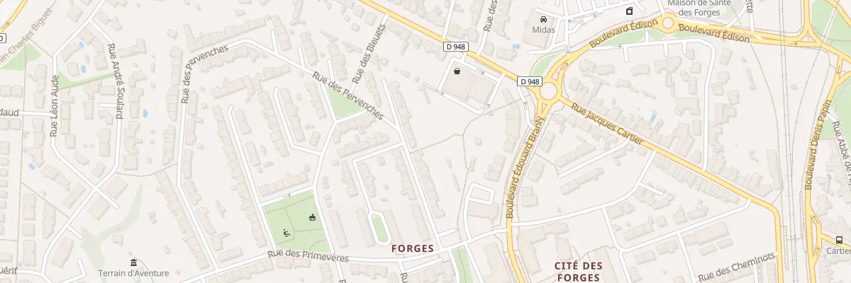Plan du 26 Rue des Pervenches à La Roche-sur-Yon