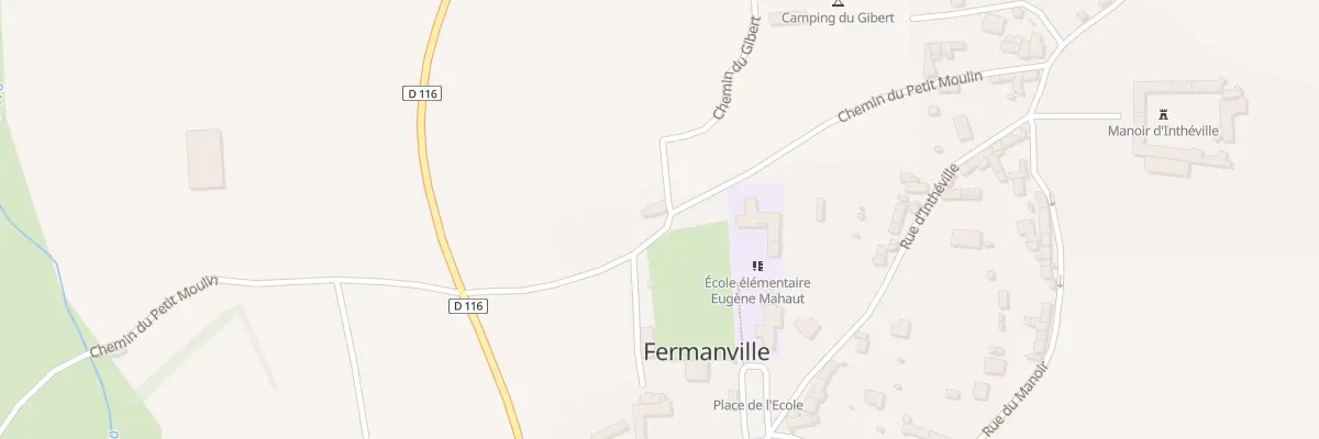 Plan du 61 Village Intheville à Fermanville