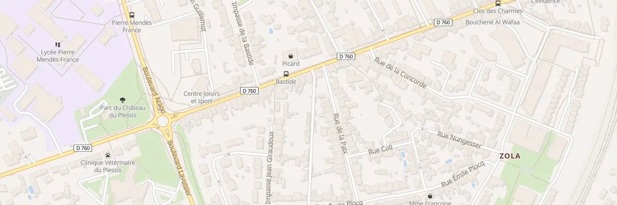 Plan du 105 Rue Roger Salengro à La Roche-sur-Yon