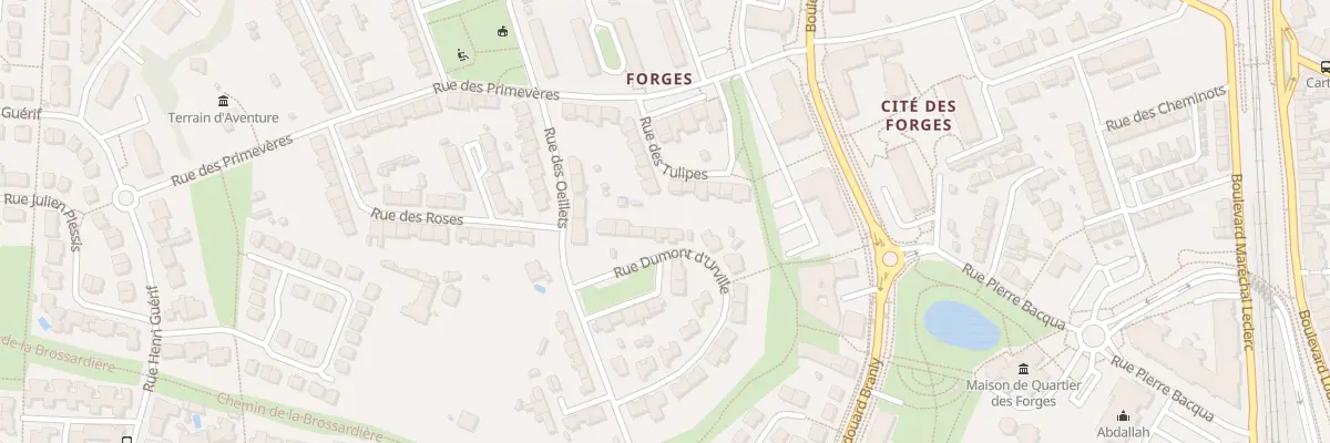 Plan du 36 Rue Dumont d’Urville à La Roche-sur-Yon