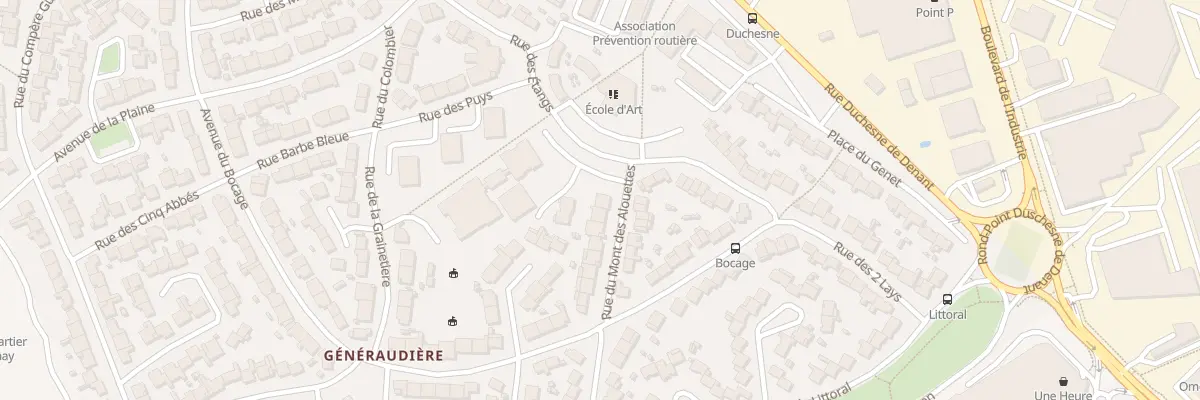 Plan du 17 Rue du mont des alouettes à La Roche-sur-Yon