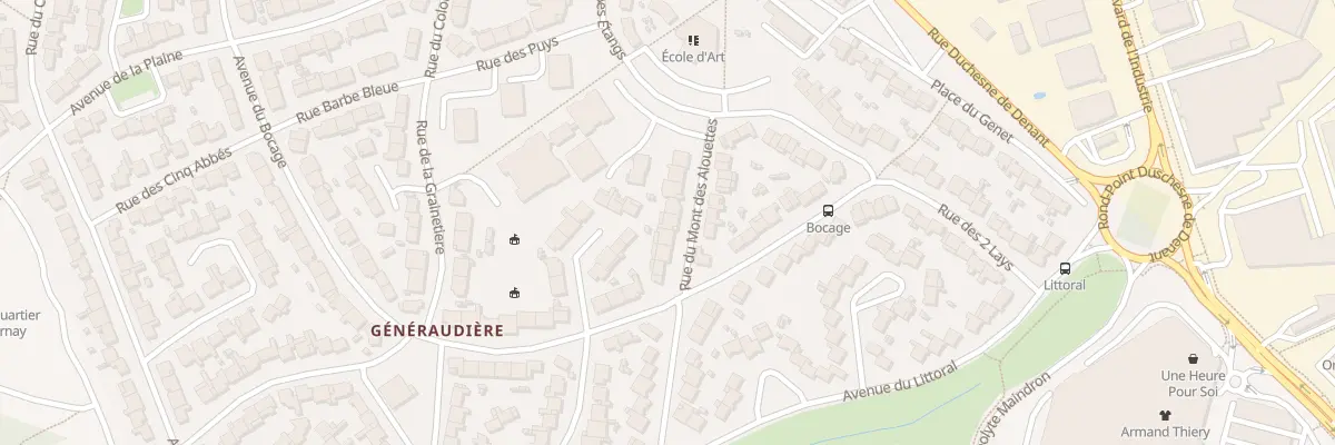 Plan du 9 Rue du mont des alouettes à La Roche-sur-Yon