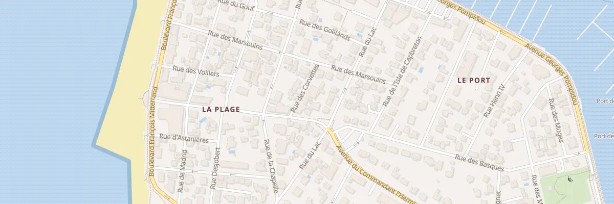 Plan du 2 Rue des Corvettes à Capbreton