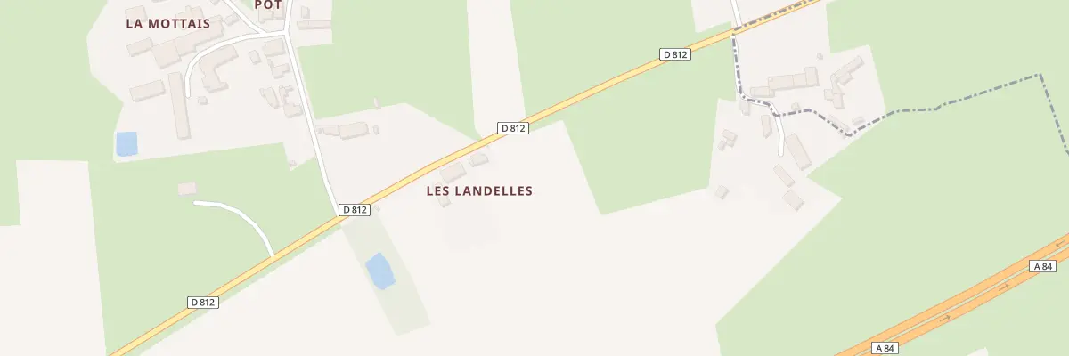 Plan du 4 Les Landelles à Gosné