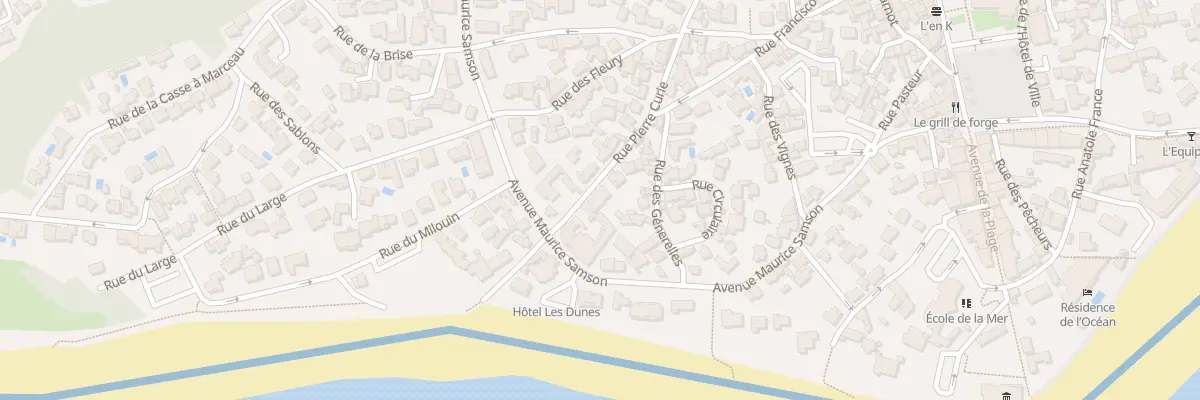 Plan du 29 Rue pierre curie à La Tranche-sur-Mer