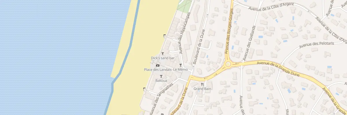 Plan du 88 Pl des Landais à Soorts-Hossegor