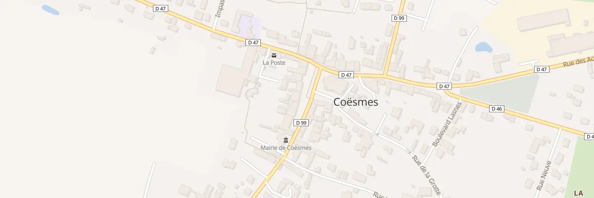 Plan du 2 Rue de la Haute Rue à Coësmes