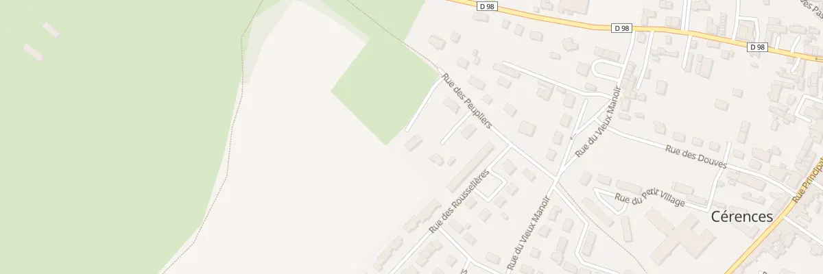 Plan du 33 Rue du Bec d’Oiseau à Cérences