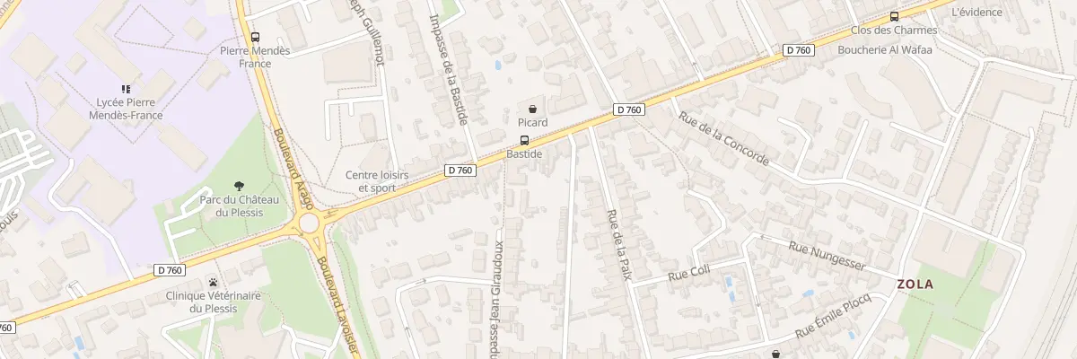 Plan du 113 Rue Roger Salengro à La Roche-sur-Yon