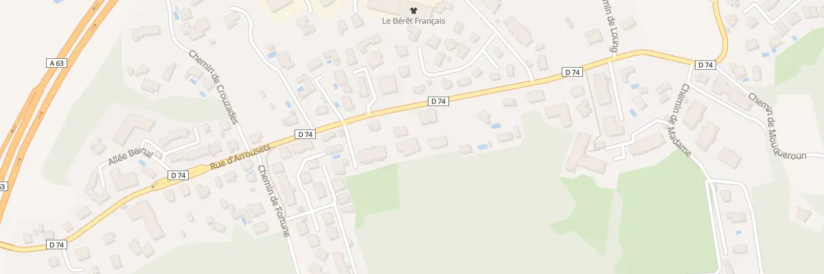 Plan du 50 Rue d’Arrousets à Bayonne