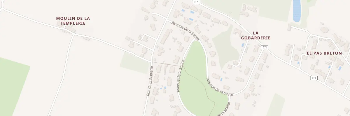 Plan du 6 Av de la Maine à Château-Thébaud