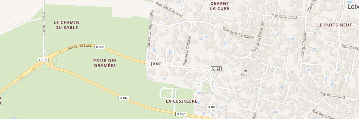 Plan du 34 Rue de la Violette à Loix