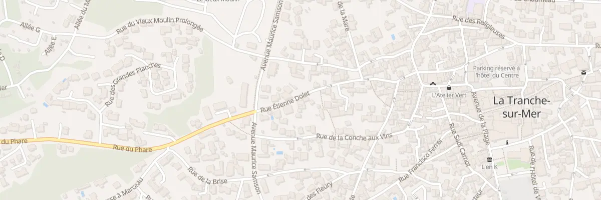 Plan du 43 Rue etienne dolet à La Tranche-sur-Mer
