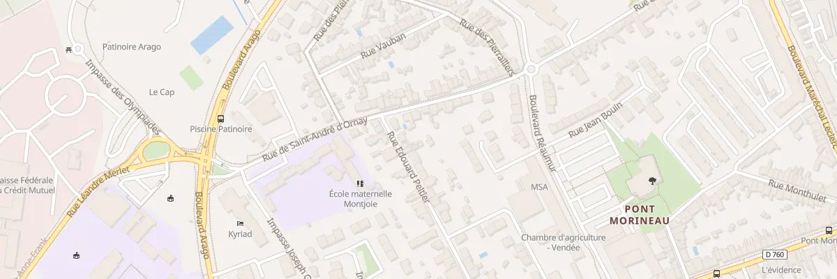 Plan du 46 Rue Édouard Peltier à La Roche-sur-Yon