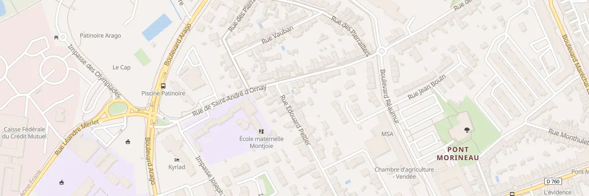 Plan du 48 Rue Édouard Peltier à La Roche-sur-Yon