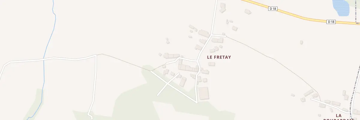 Plan du 18 Le Fretay à Chauvigné