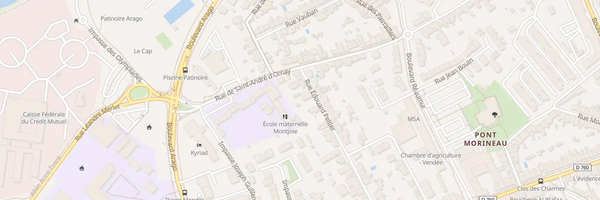Plan du 37 Rue Édouard Peltier à La Roche-sur-Yon