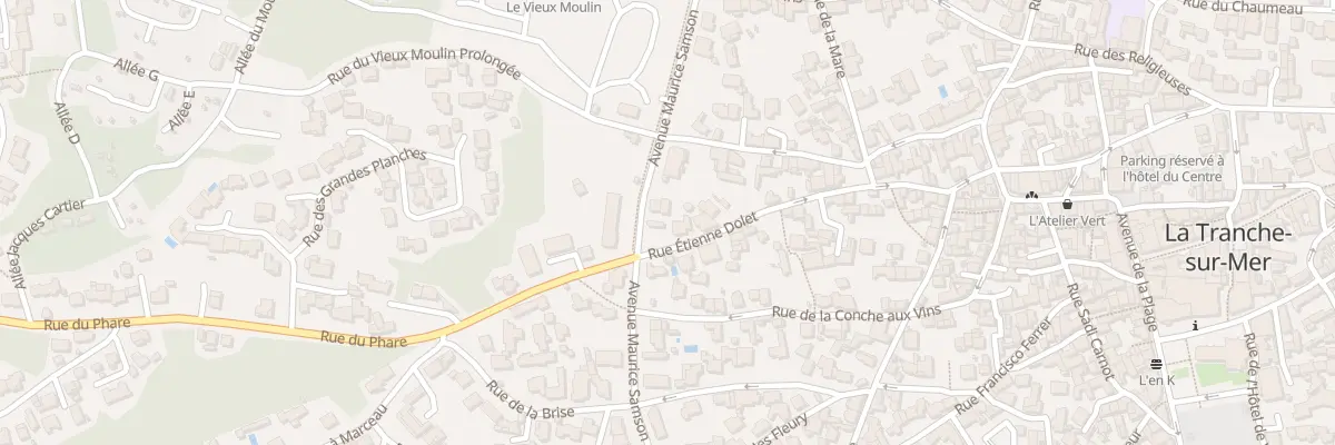 Plan du 50 Rue etienne dolet à La Tranche-sur-Mer