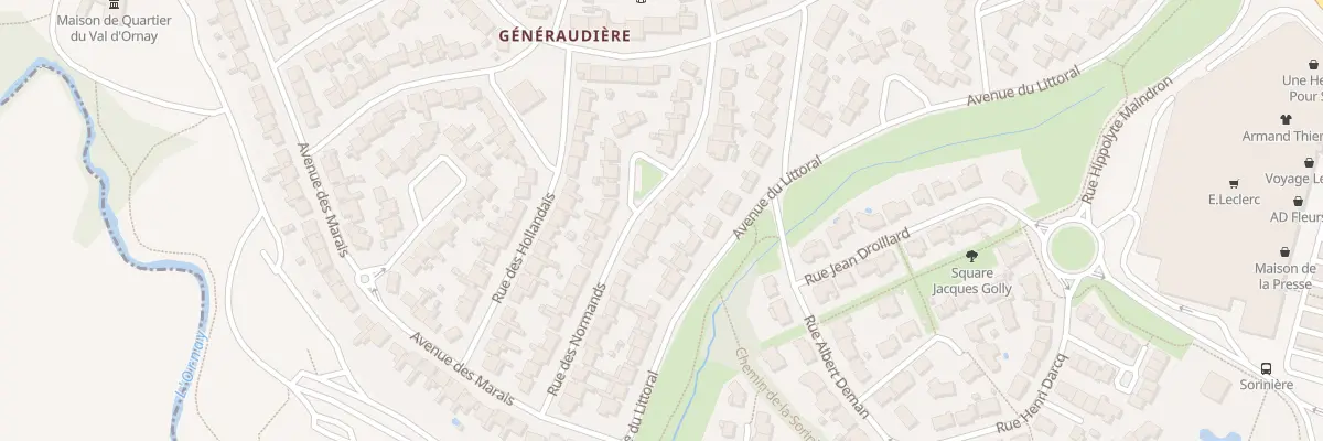 Plan du 33 Rue des normands à La Roche-sur-Yon