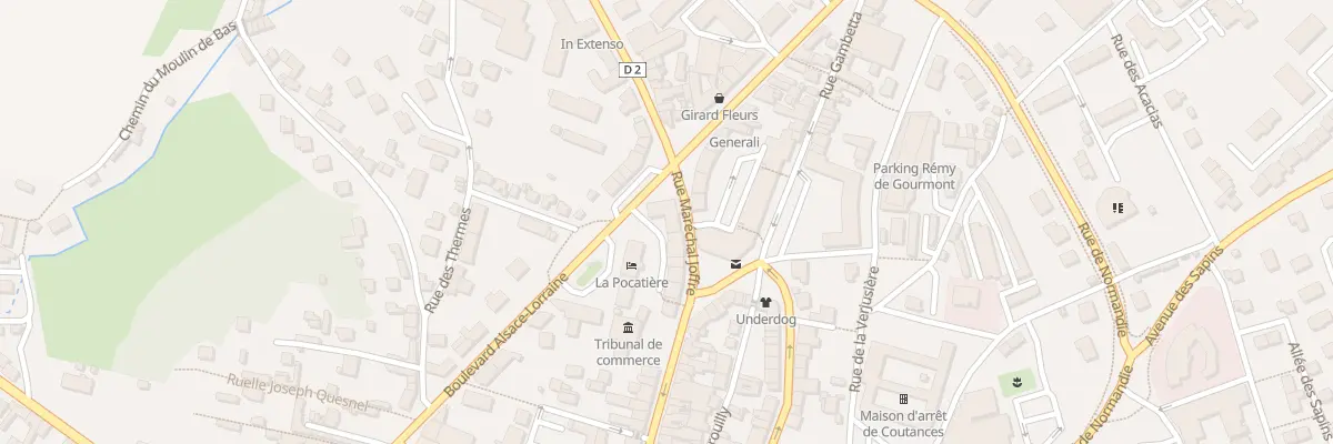 Plan du 21A Bd d’Alsace Lorraine à Coutances