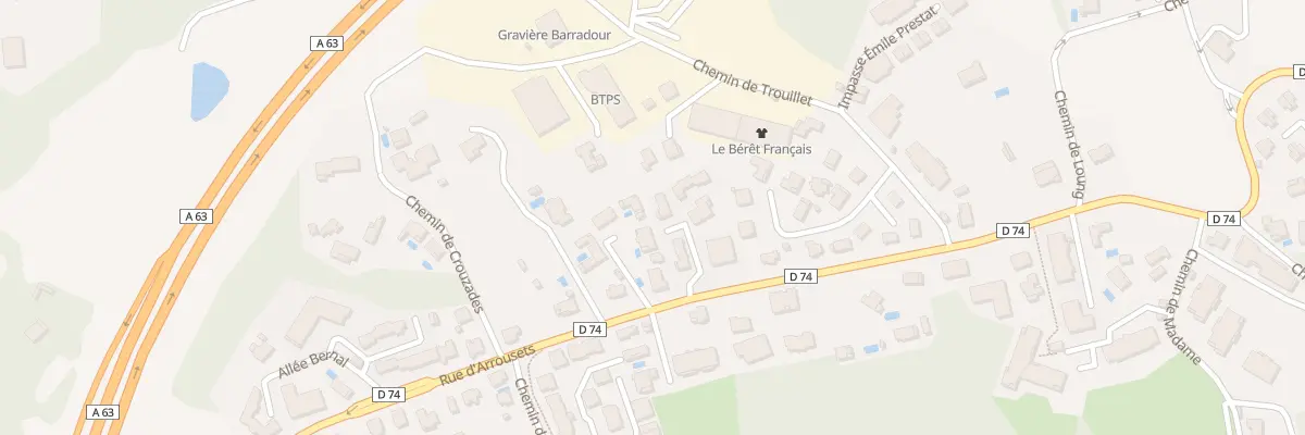 Plan du 47C Rue d’Arrousets à Bayonne