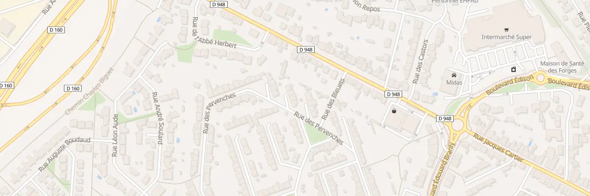 Plan du 56 Rue des Pervenches à La Roche-sur-Yon