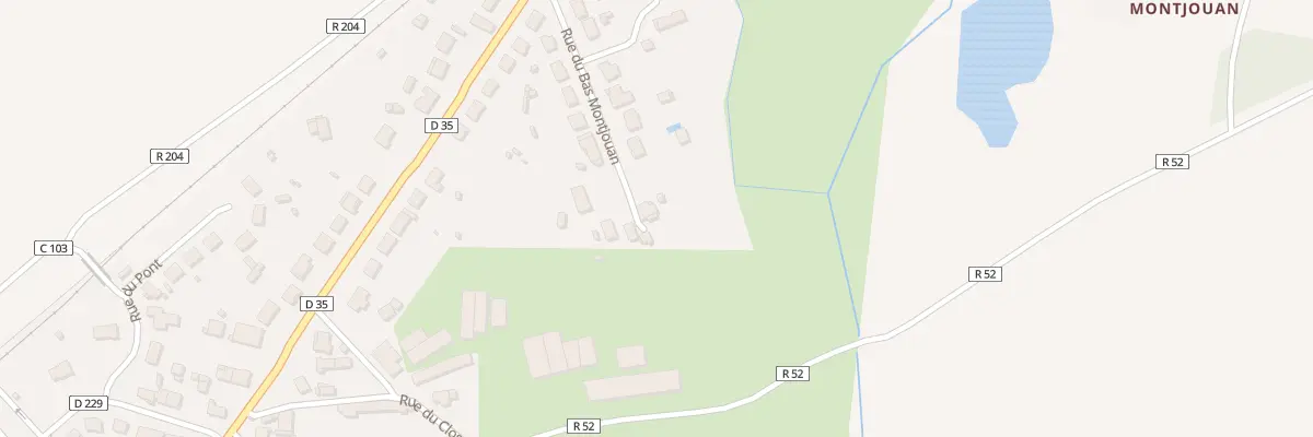 Plan du 13 Rue du Bas Montjouan à Issé
