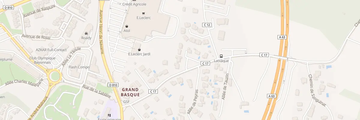 Plan du 2 All Syringa à Bayonne