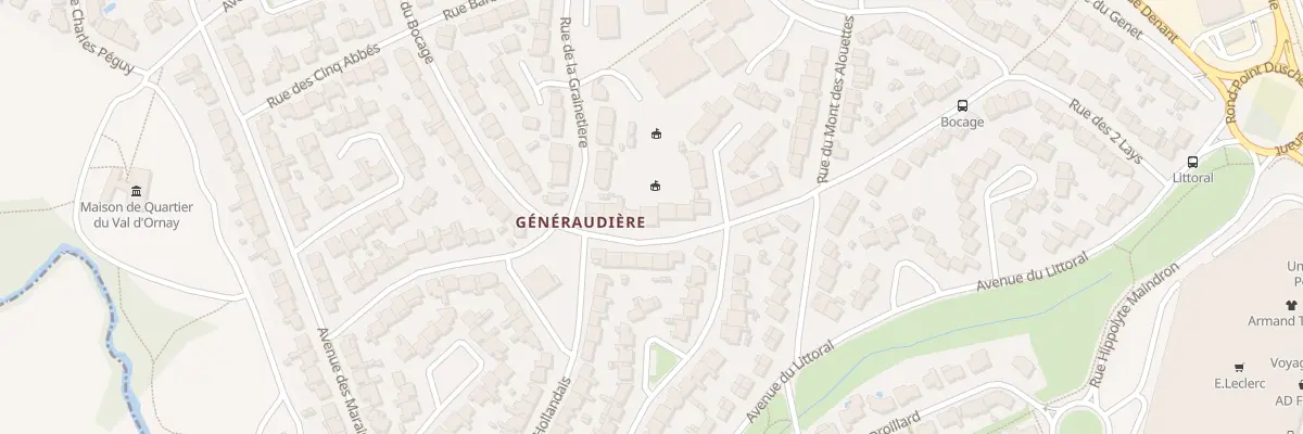 Plan du 60 Av du Bocage à La Roche-sur-Yon