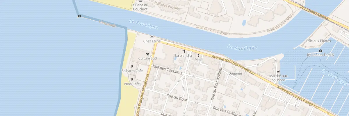 Plan du 6 Rue des Corsaires à Capbreton