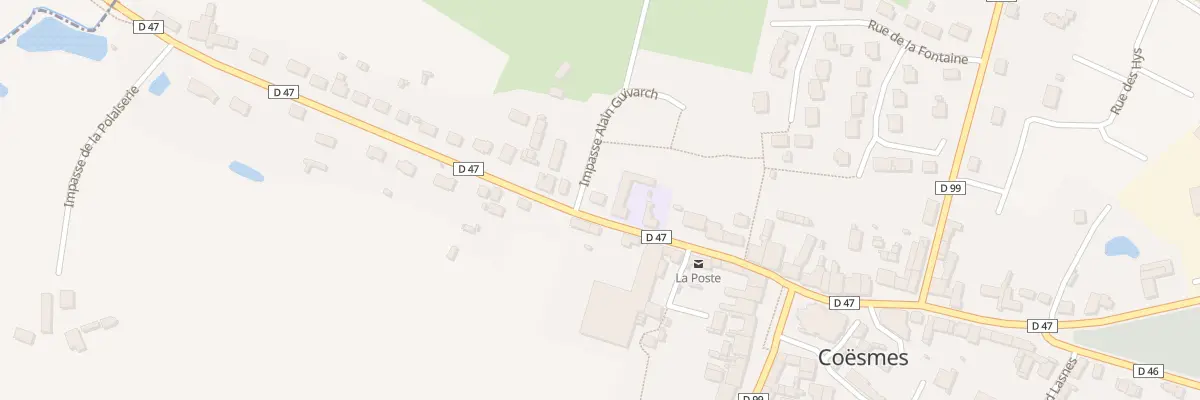 Plan du 14 Rue des Cerisiers à Coësmes