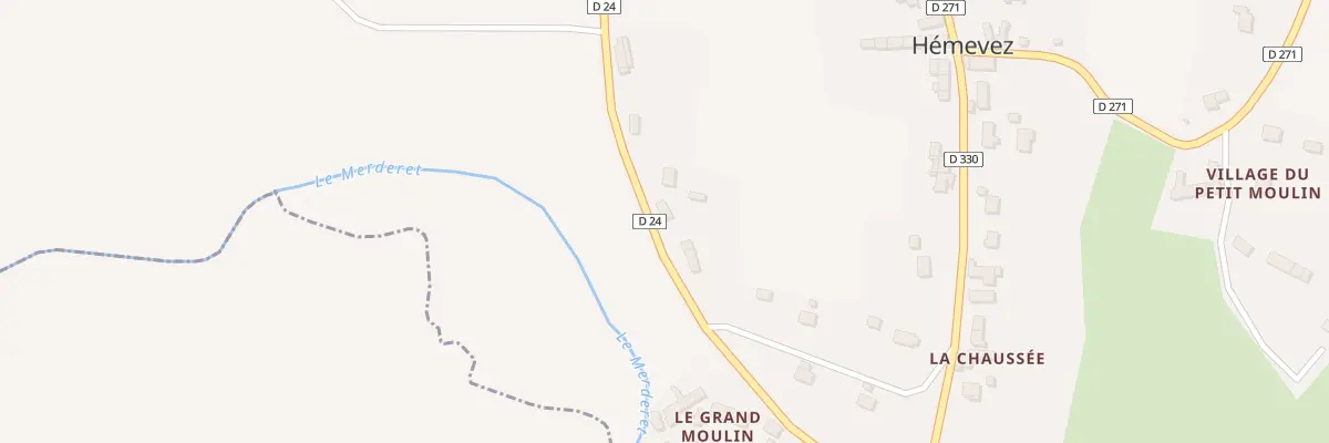 Plan du 3 La Route à Hémevez
