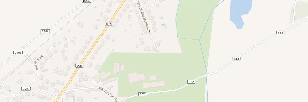 Plan du 16 Rue du Bas Montjouan à Issé