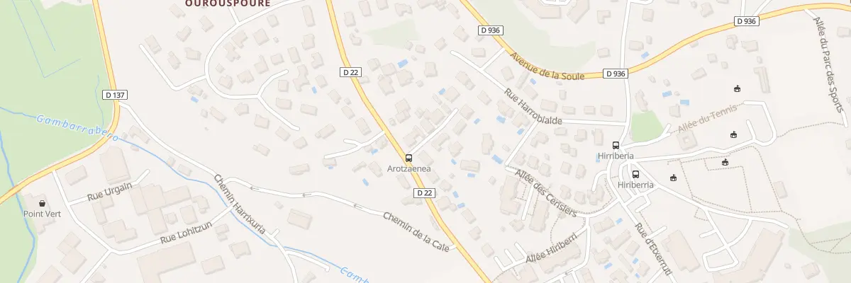 Plan du 1 All d’Harotzaenea à Saint-Pierre-d’Irube
