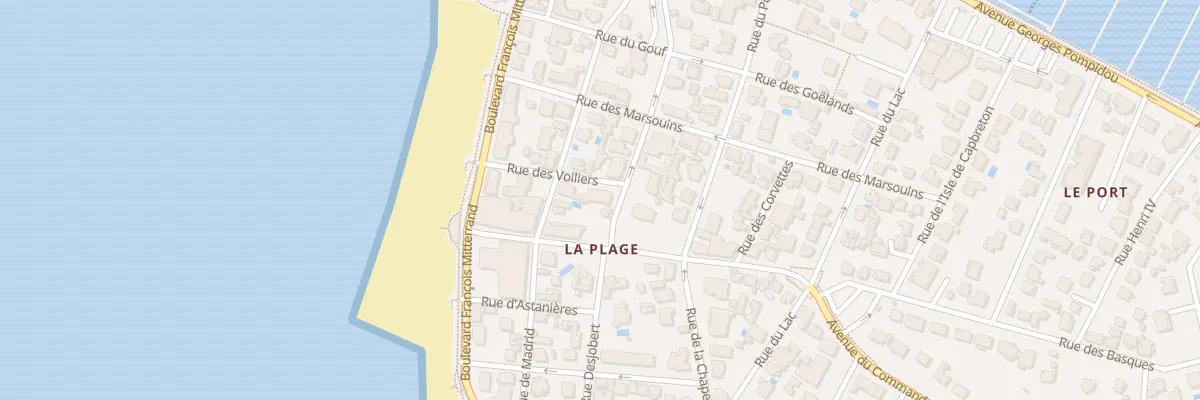 Plan du 1 Rue des Voiliers à Capbreton