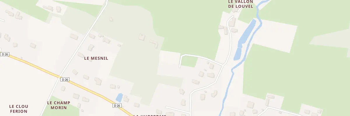 Plan du 9 Louvel à Gosné