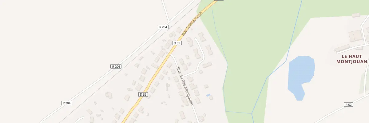 Plan du 1 Rue du Bas Montjouan à Issé