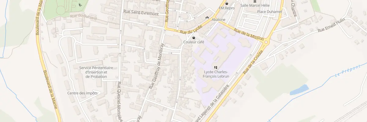 Plan du 25 Rue Saint-pierre à Coutances