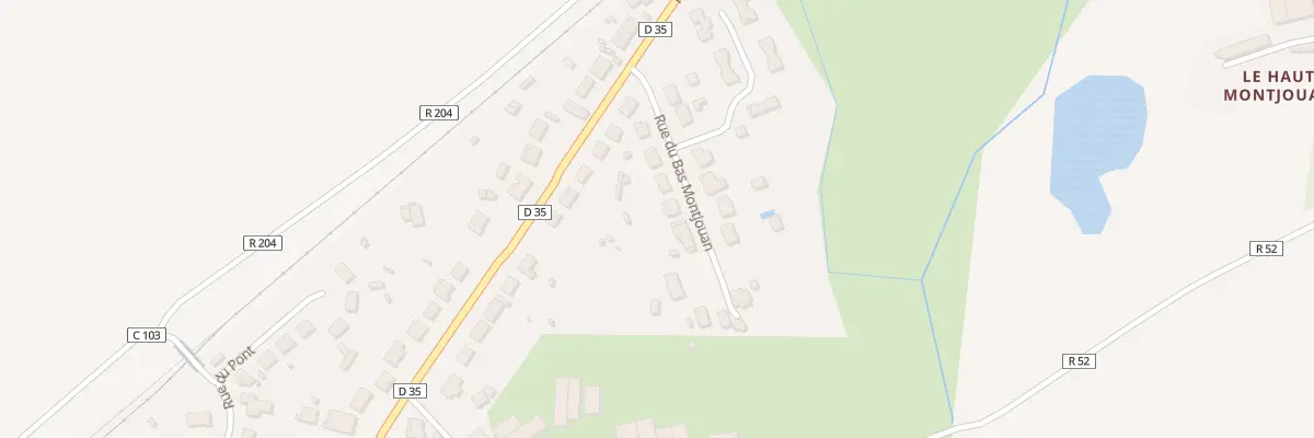 Plan du 8 Rue du Bas Montjouan à Issé