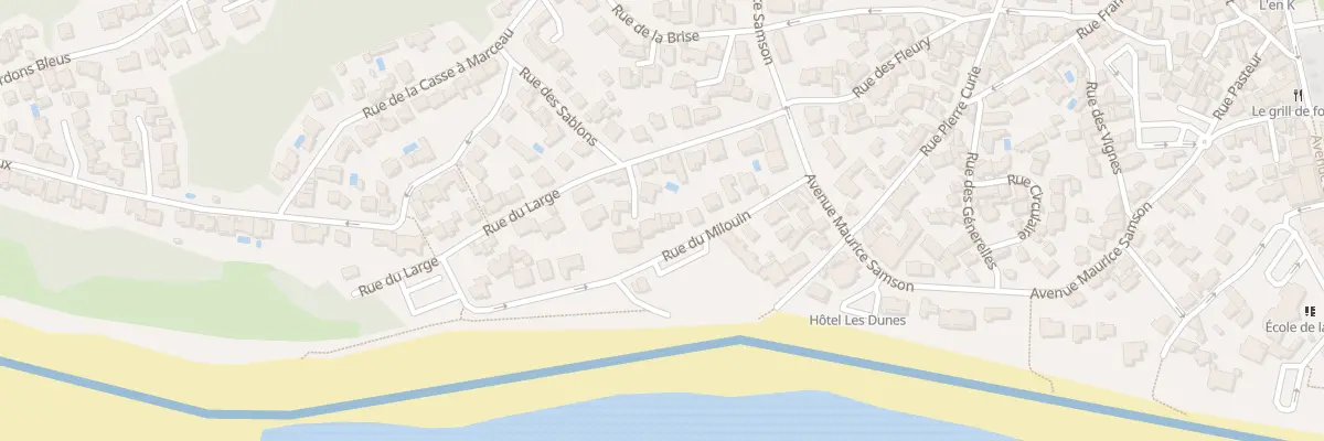 Plan du 8 Rue du large à La Tranche-sur-Mer