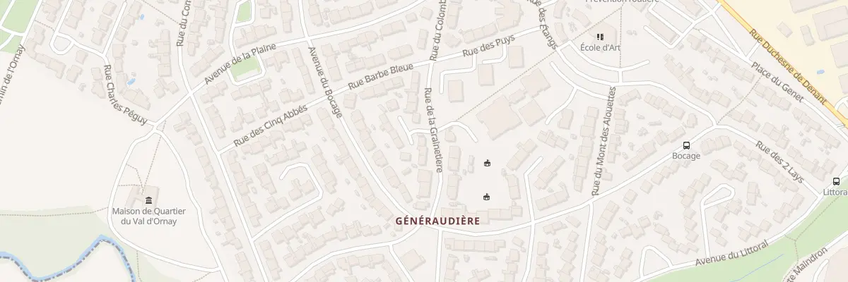 Plan du 17 Rue de la grainetière à La Roche-sur-Yon