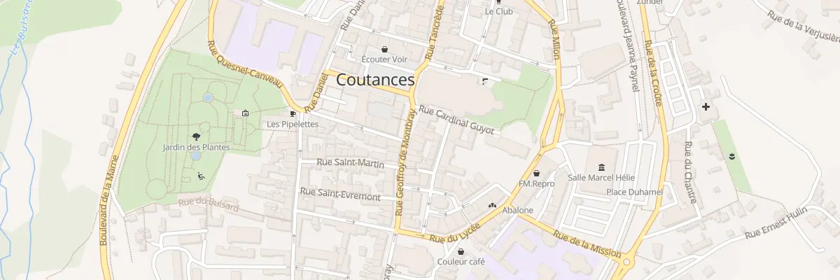 Plan du 15 Rue Geoffroy de Montbray à Coutances