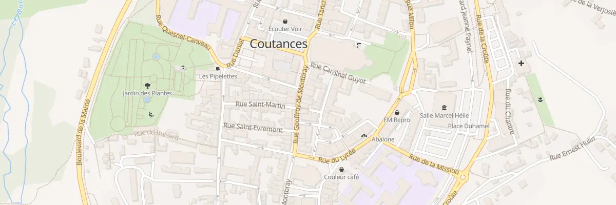 Plan du 27 Rue Geoffroy de Montbray à Coutances