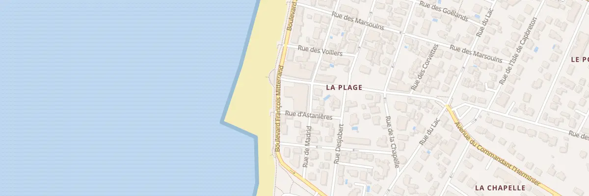 Plan du 2502 Bd Francois Mitterrand à Capbreton