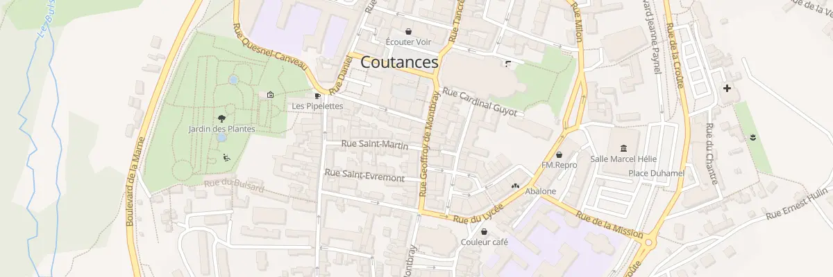 Plan du 2 Rue Saint-martin à Coutances