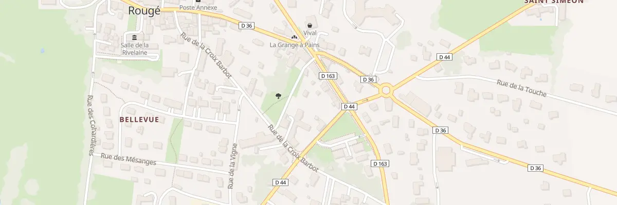 Plan du 24 Rte de la Liberation à Rougé